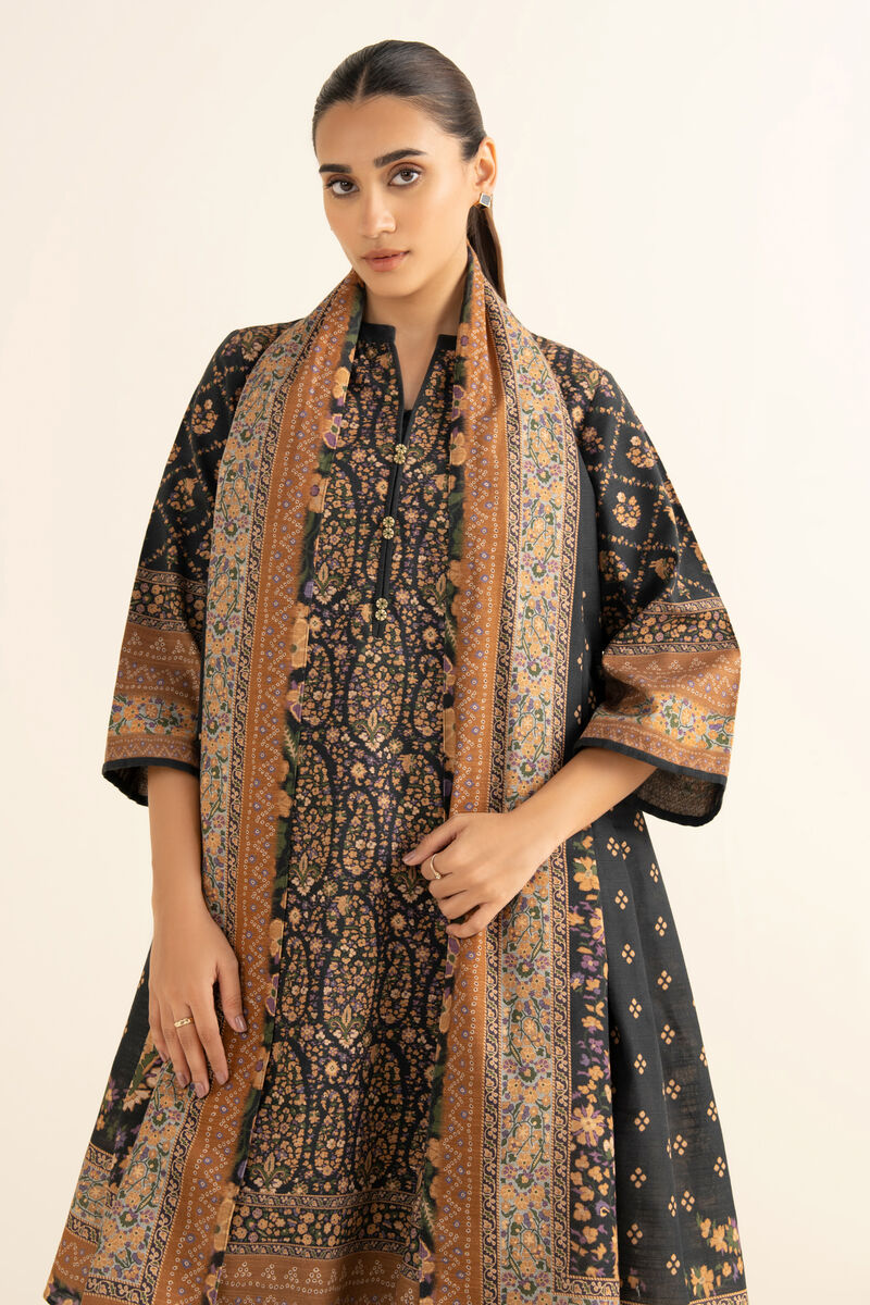 3 Piece - Printed Light Khaddar Suit