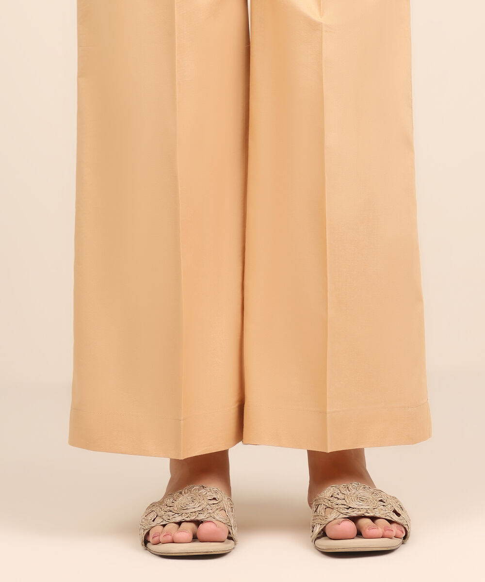 Women's RTW Cambric Beige Dyed Culottes