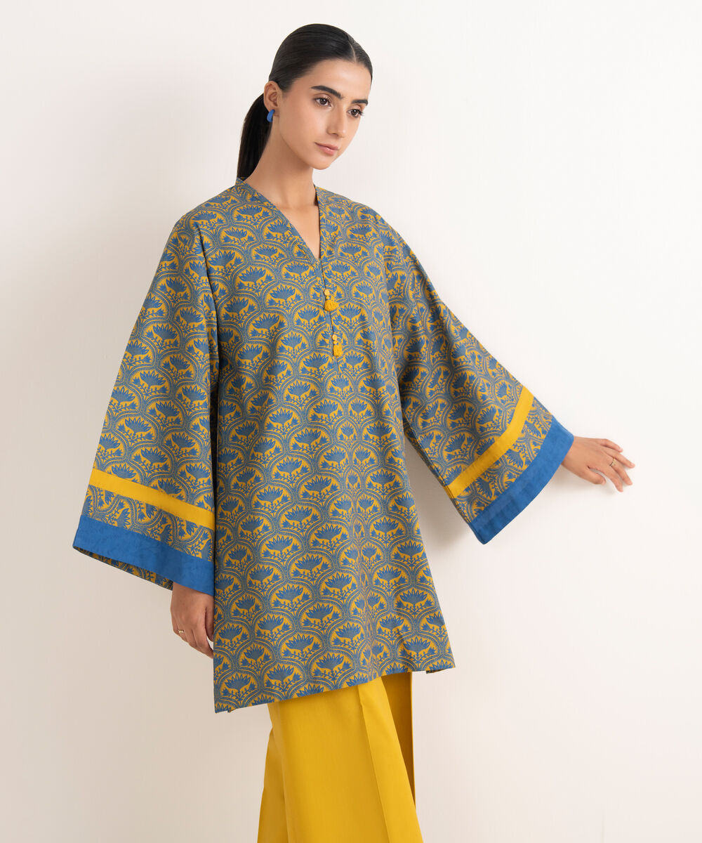 Women's Unstitched Lawn Printed Multi 2 Piece Suit