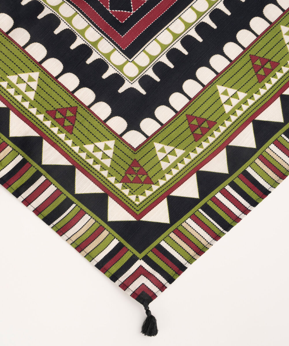 Printed Khaddar Pale Yellow Dupatta