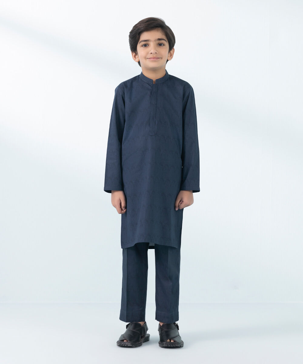 Boys - Blue Cotton Suit