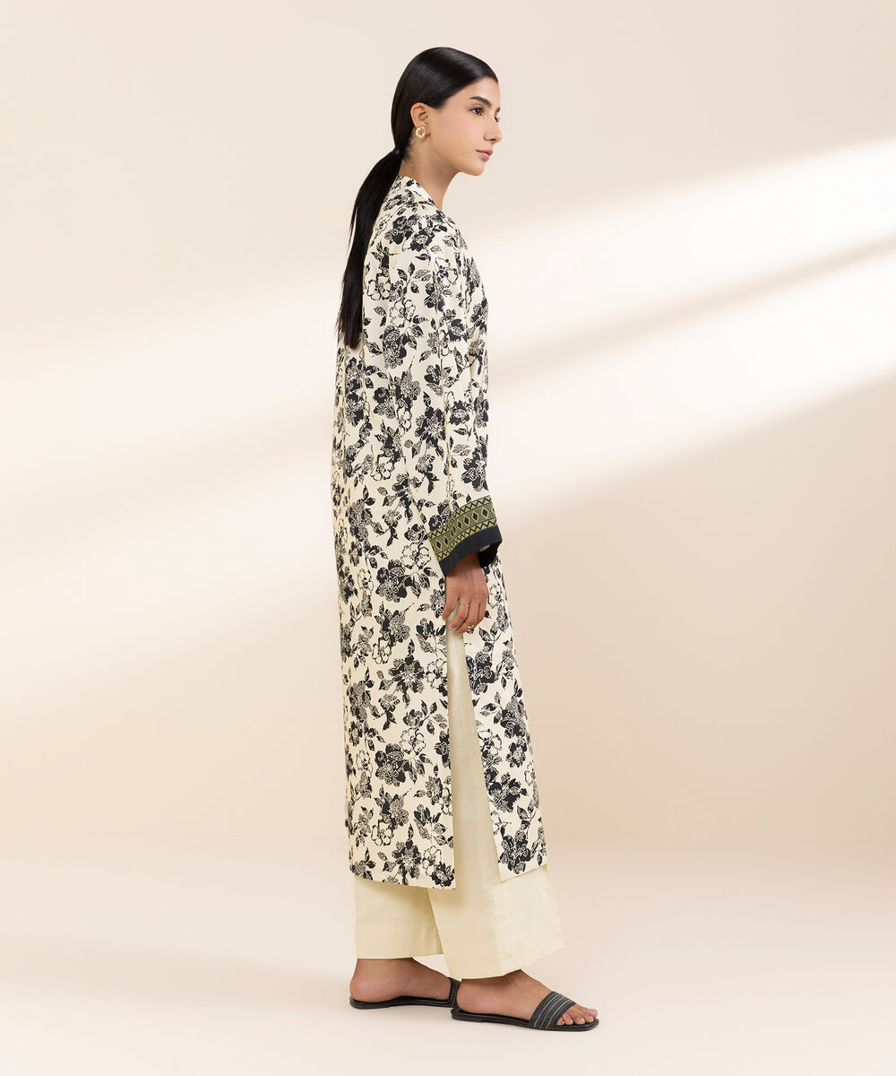 Women's Unstitched Lawn Printed Multi 2 Piece Suit