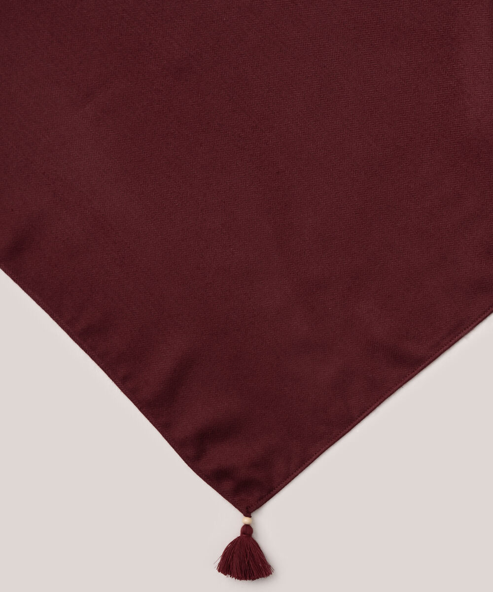 Herringbone Solid Red Dupatta