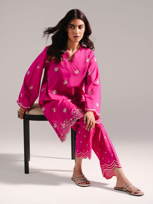 2 Piece - Embroidered Lawn Suit
