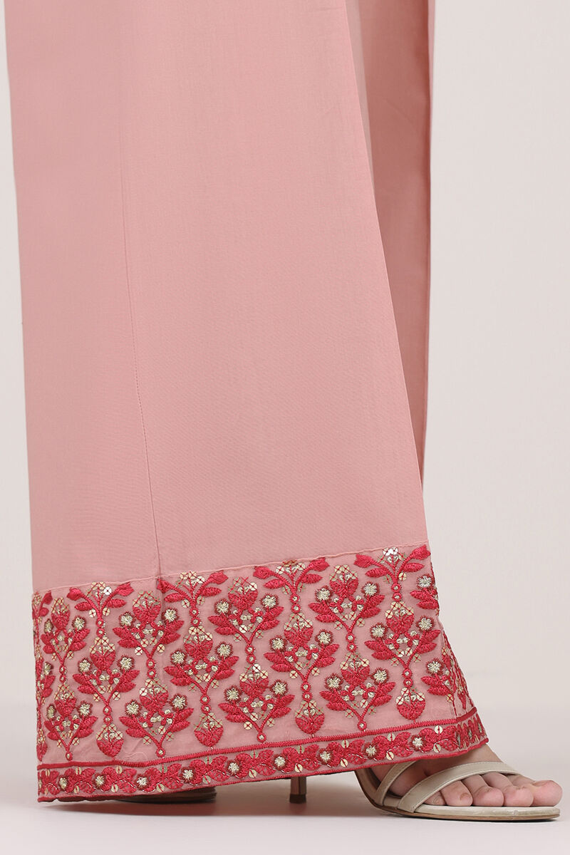 Embroidered Cambric Flared Pants