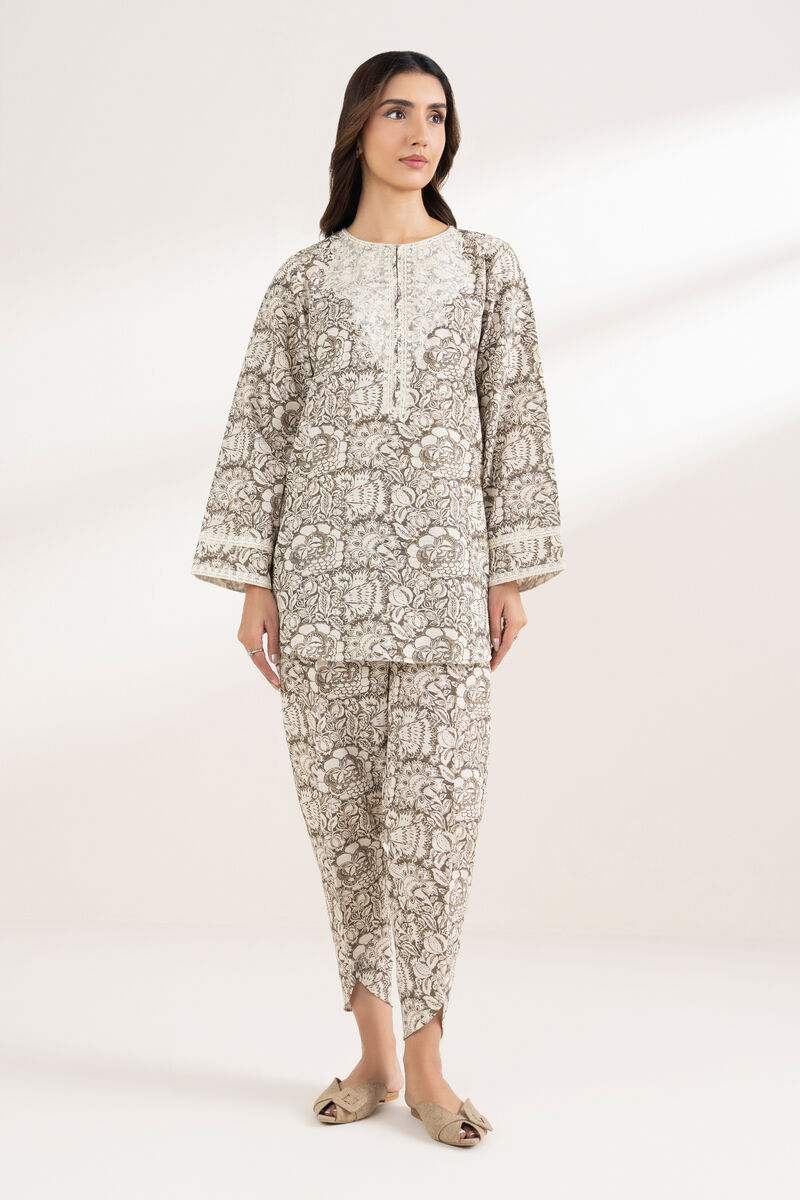 Embroidered Light Khaddar Shirt