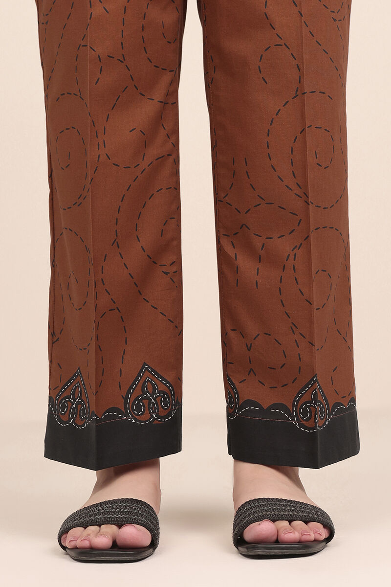 Printed Cambric Straight Pants