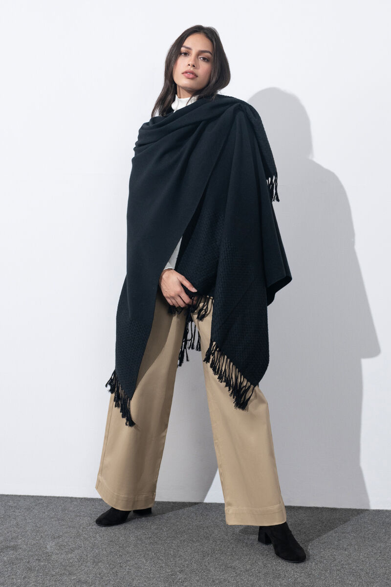 Textured Cape Shawl