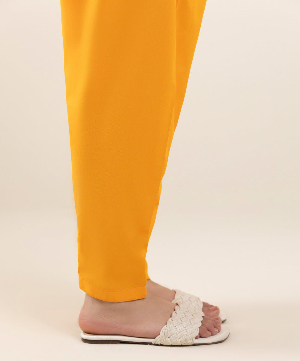 Women's Pret Cambric Orange Dyed Shalwar