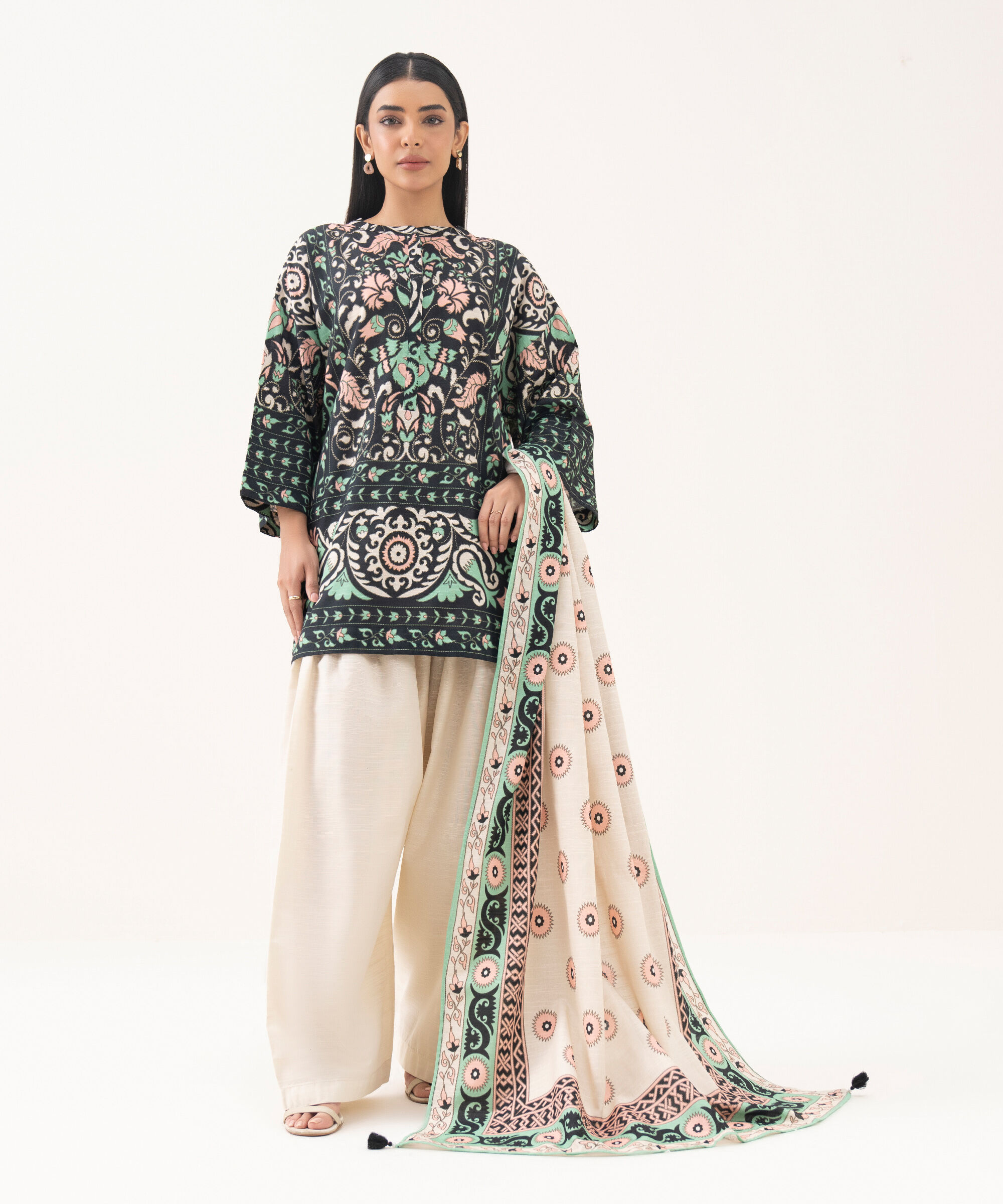 Printed Dupatta 3PCDFW25V49D