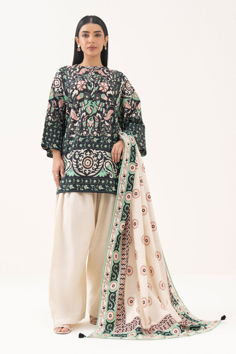 Printed Light Khaddar Dupatta