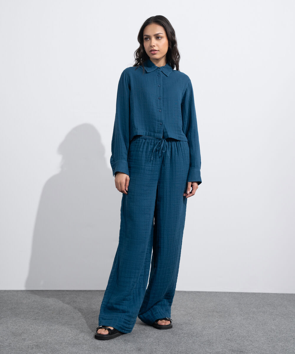 Women's Western Multi Short Body Cotton Muslin Shirt