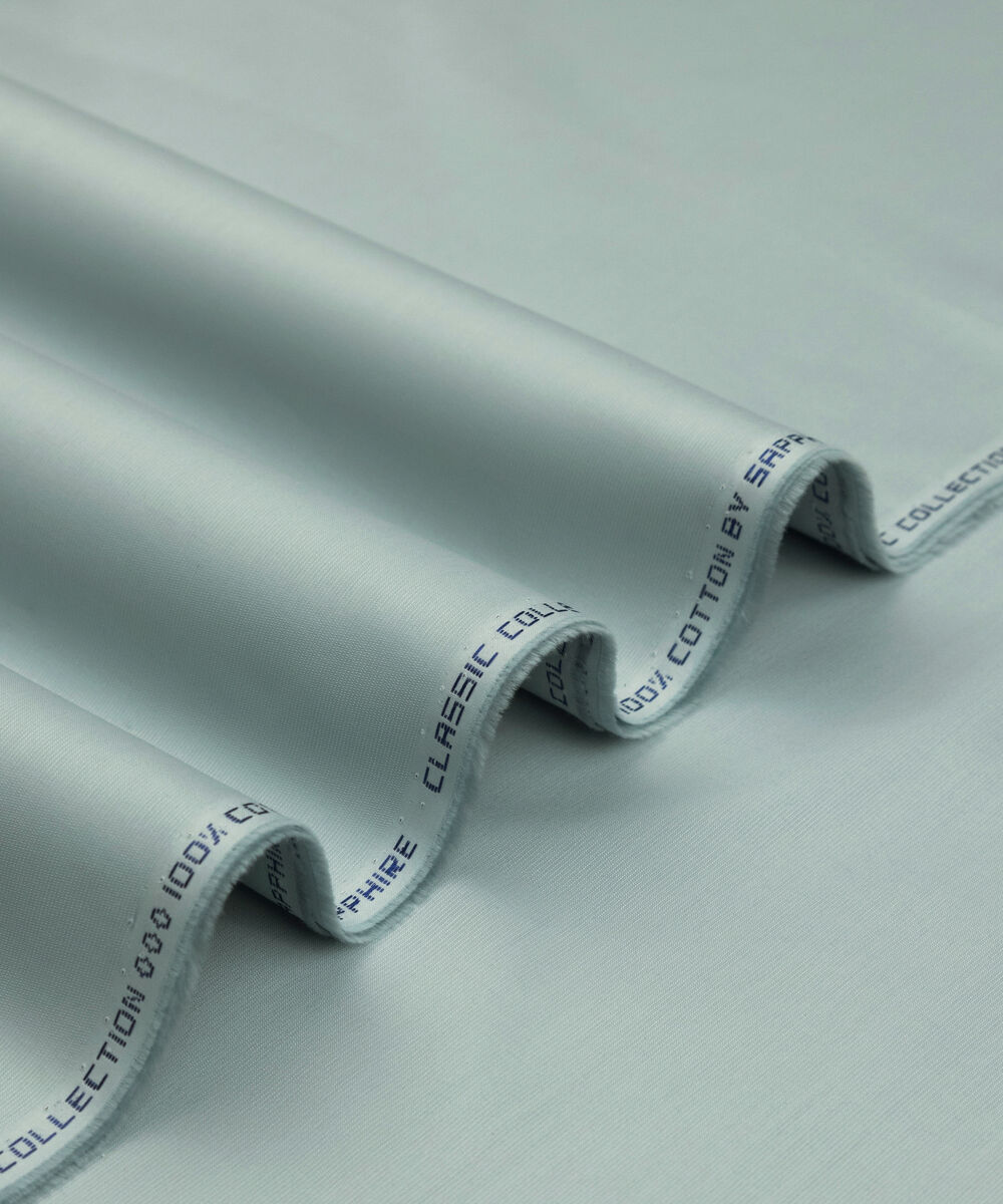 Men's Unstitched Two-Piece Mint Premium Cotton Dobby Suit