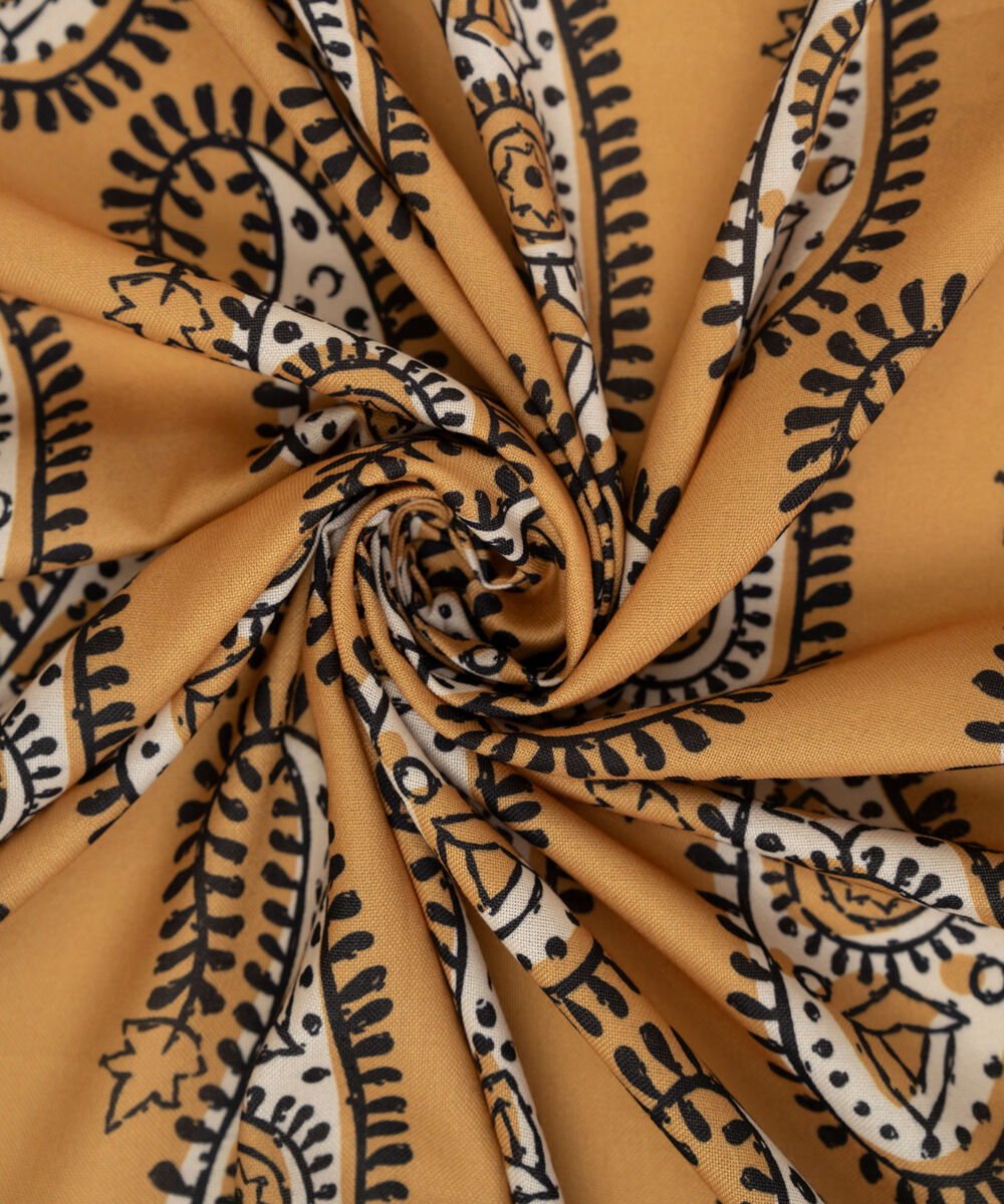 Off White Printed Blended Shawl