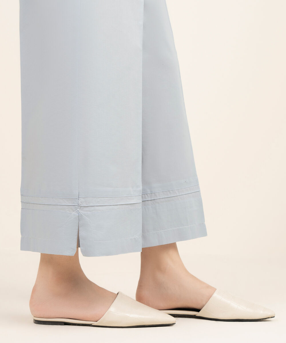 Women's RTW Cambric Solid Purple Culottes