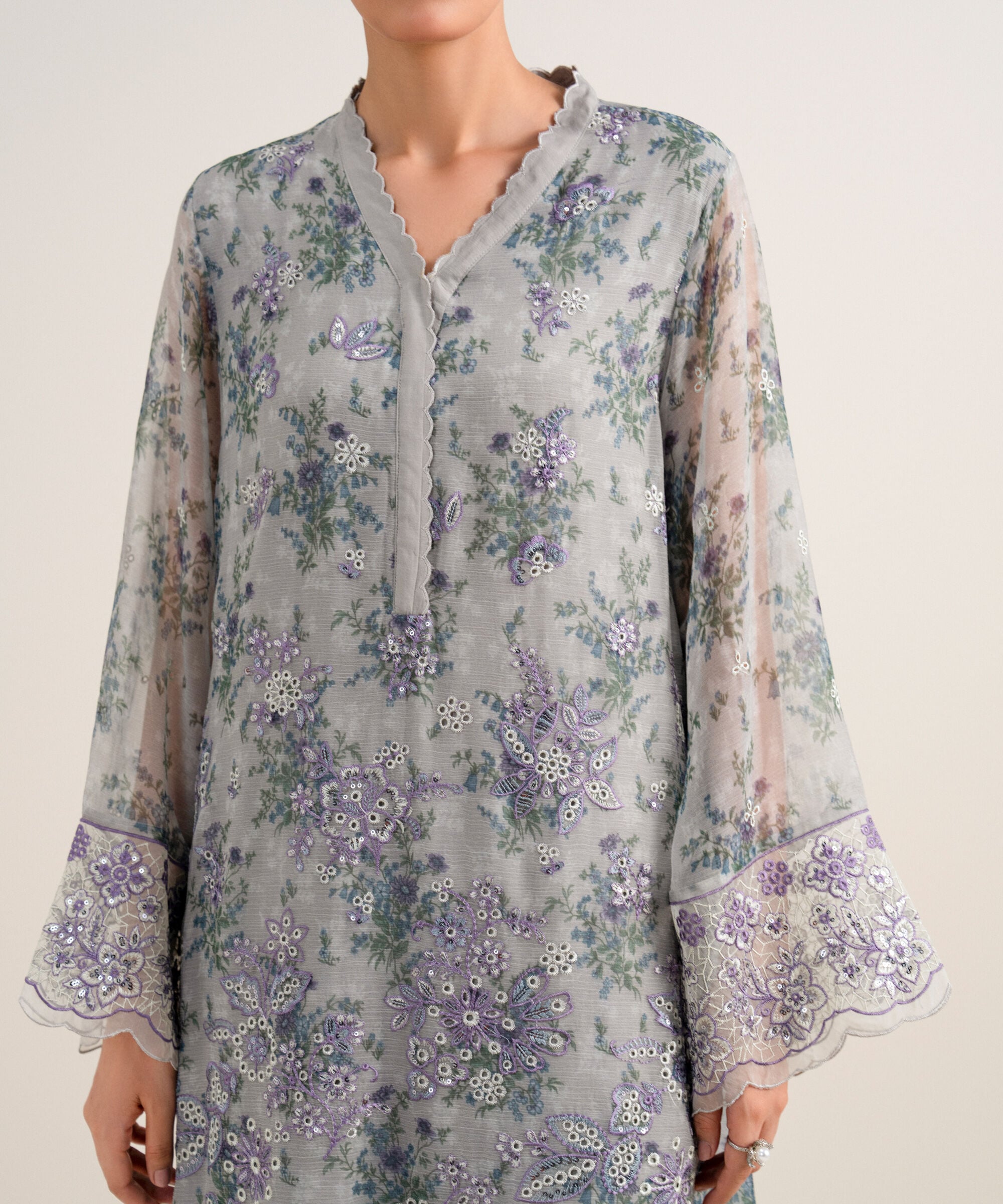 Unstitched 3 Pc Chiffon U3FELX25V105