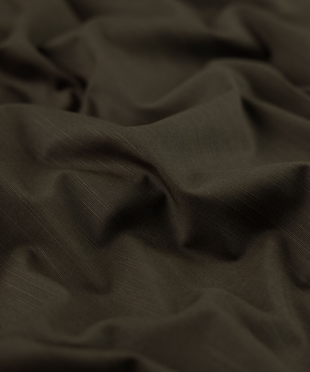 Men's Unstitched dull brown premium cotton khaddar Suit