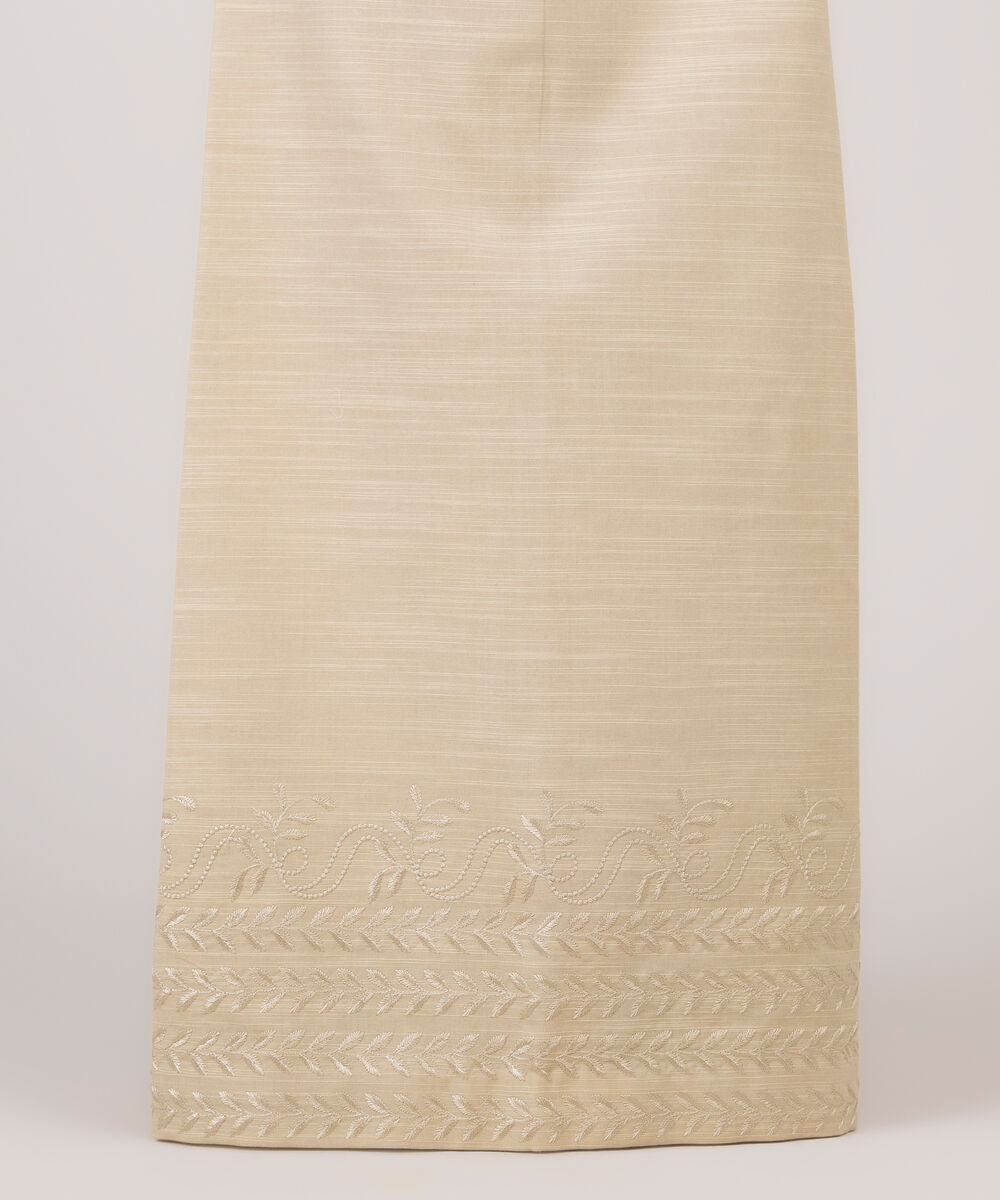 Women's Unstitched Khaddar Embroidered Trousers Fabric