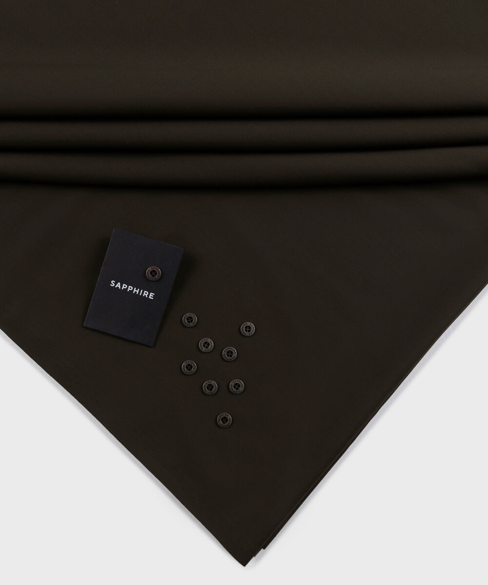 Men's Unstitched Two-Piece Premium Wash and Wear Chocolate Brown Suit.