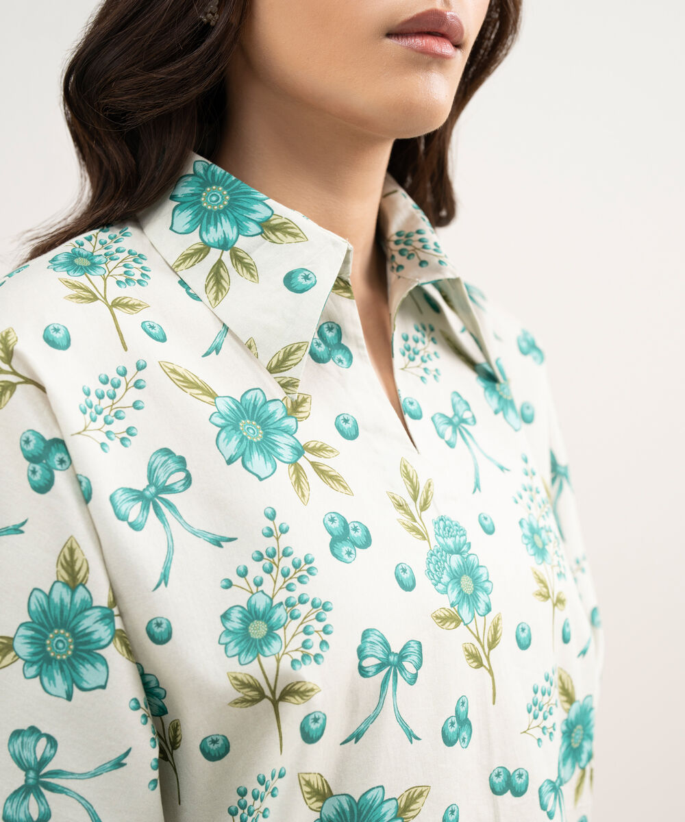 Women's Unstitched Lawn Printed Multi 2 Piece Suit