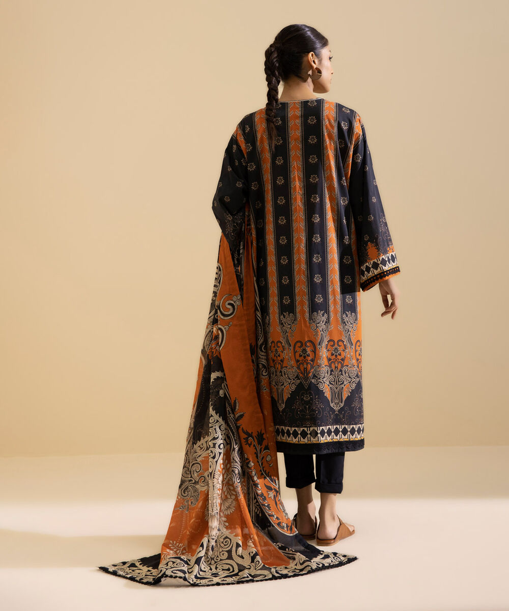 Womens Daily Unstitched 3 Piece - Printed Lawn Suit