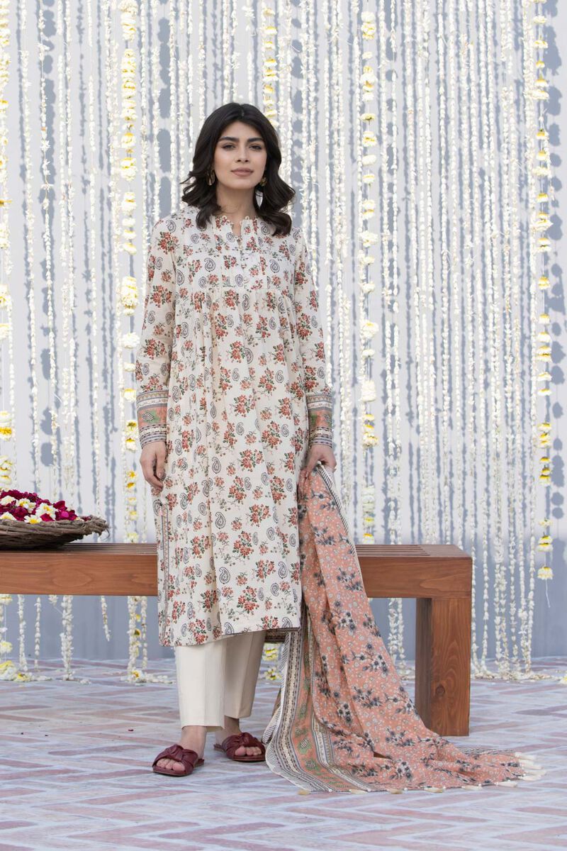 3 Piece - Printed Lawn Suit