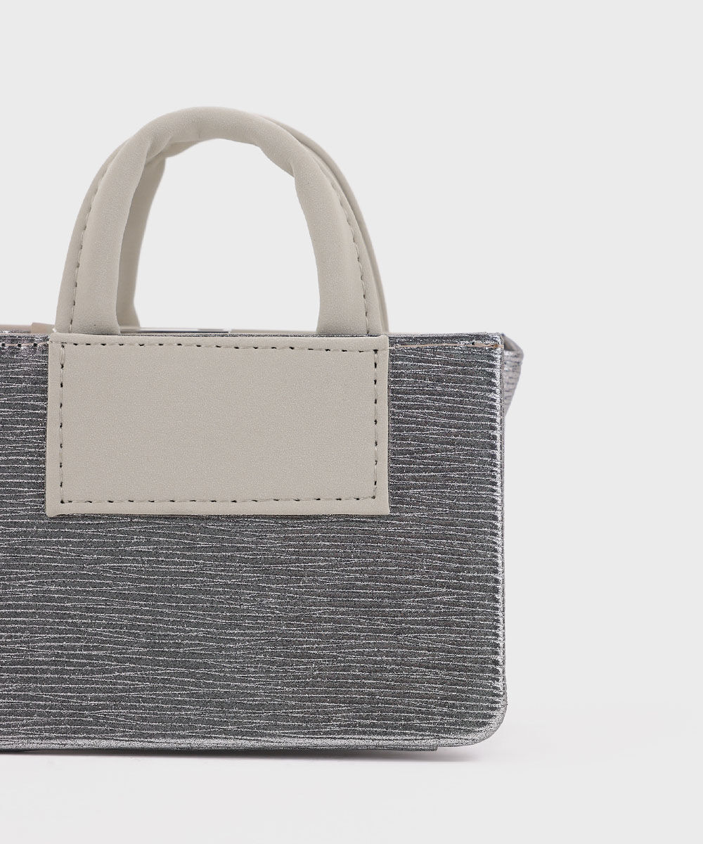 Women's Silver Mini Bag