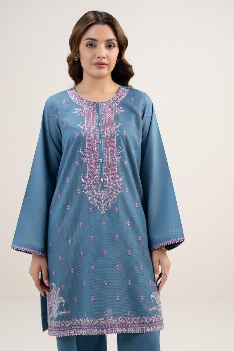 Embroidered Zari Lawn Shirt