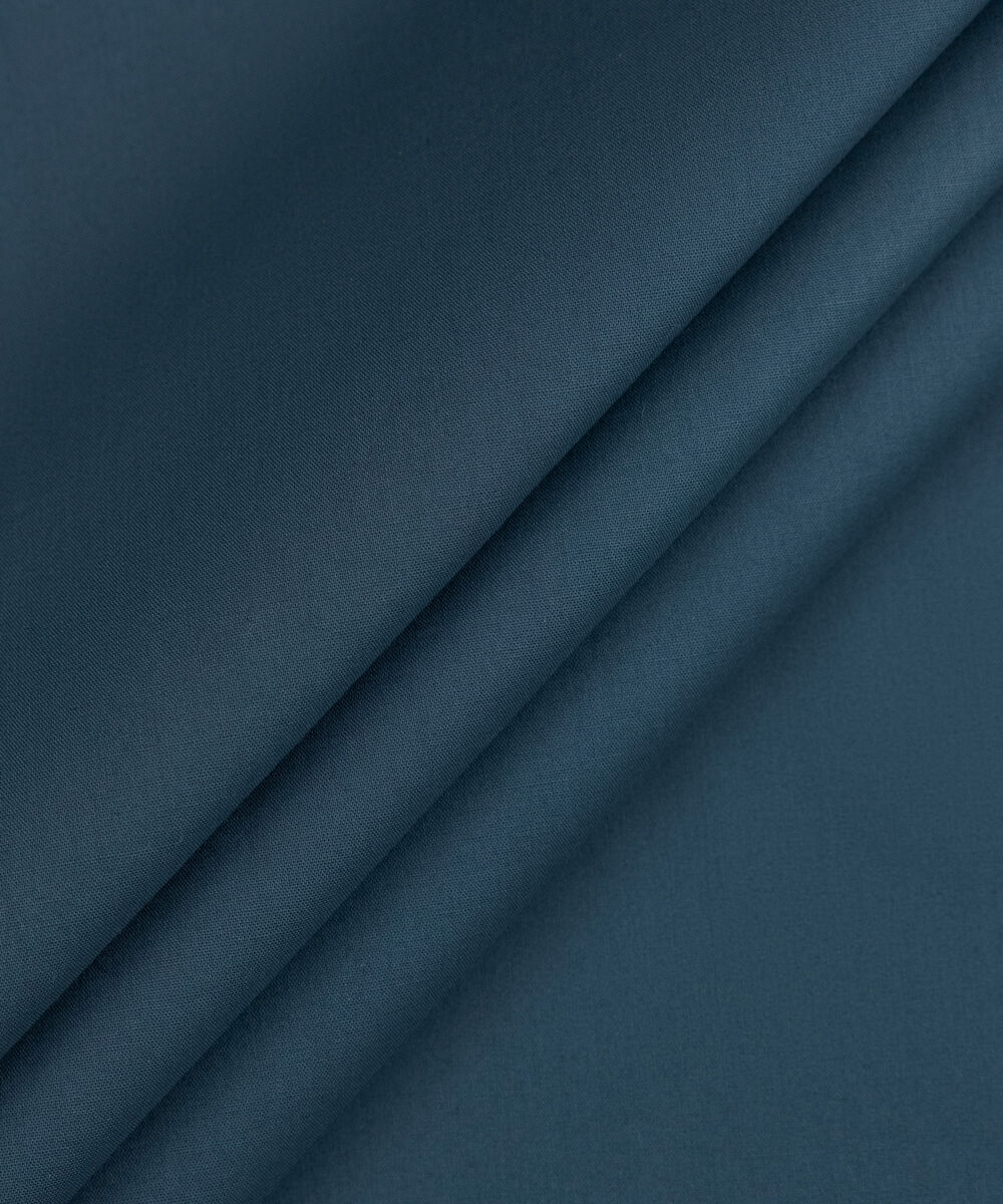 Men's Unstitched Two-Piece Teal Premium Cotton Suit