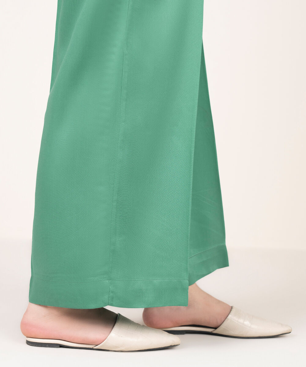 Women's RTW Bedford Solid Blue Culottes