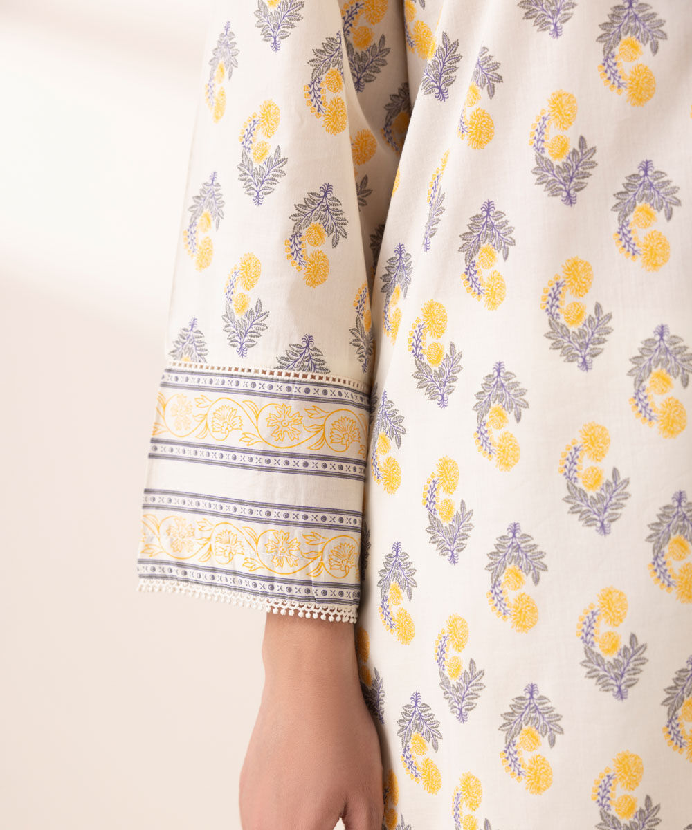 Women's RTW Lawn Multi Printed A-Line Shirt