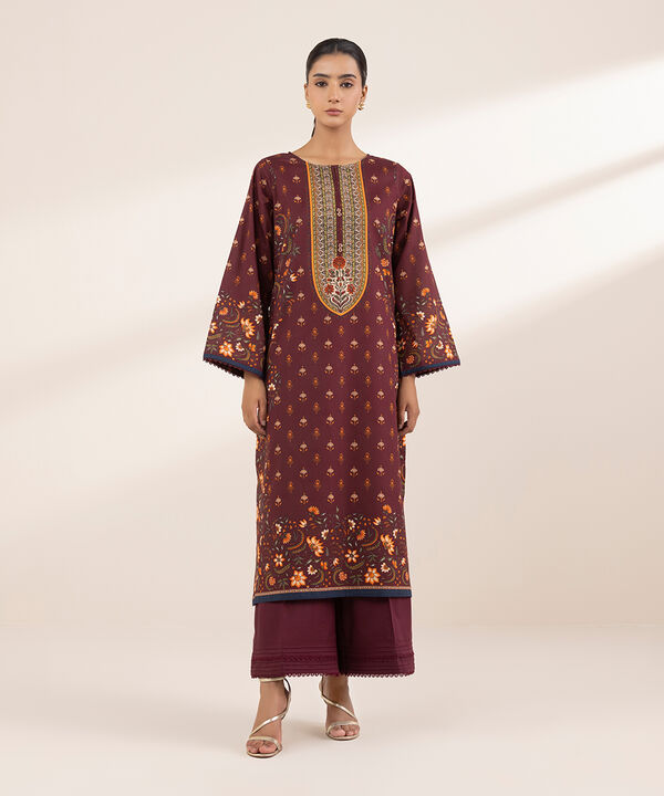 Printed Lawn Shirt null