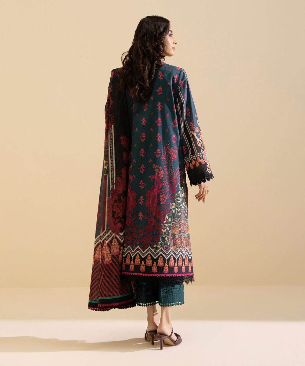 Womens Daily Unstitched 3 Piece - Printed Lawn Suit