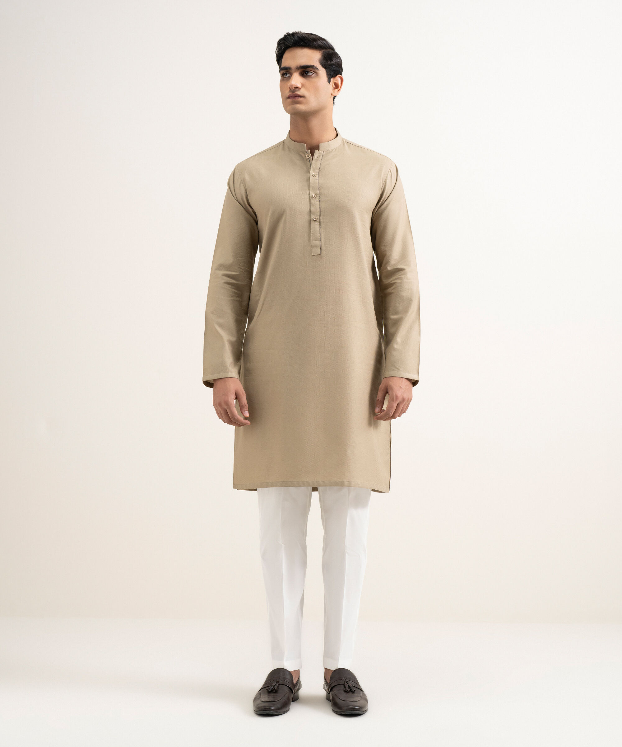 Sapphire - Cotton Jacquard Kurta