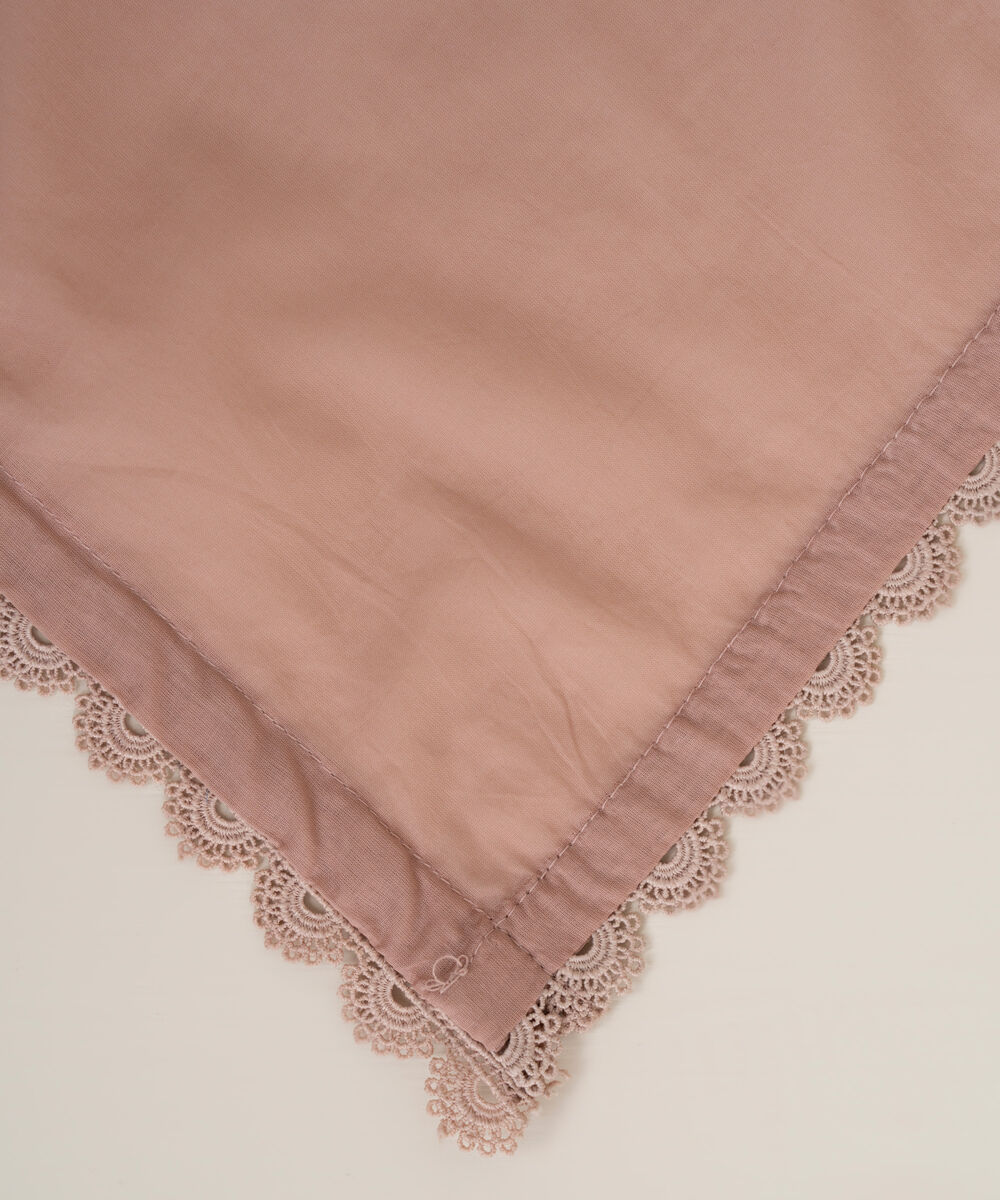 Fine Voile Pink Solid Dupatta