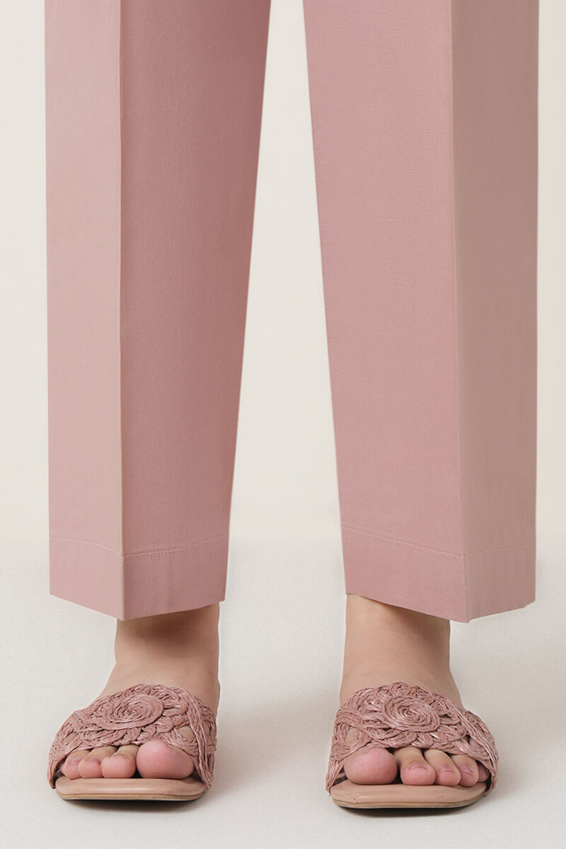 Solid Cambric Straight Pants