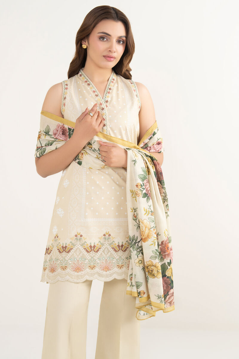 3 Piece - Embroidered Lawn Suit