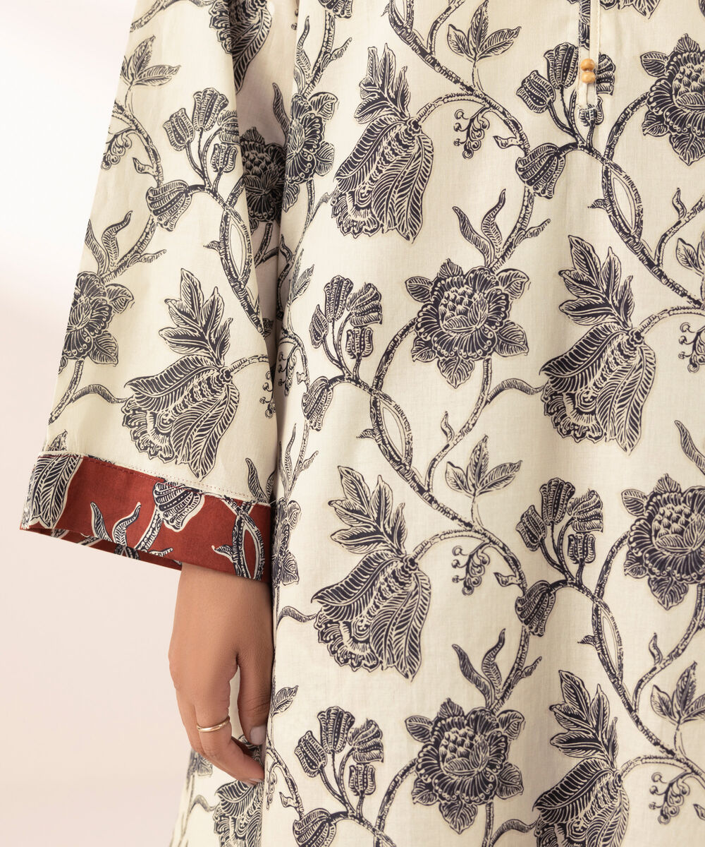 Women's RTW Lawn Multi Printed Boxy Shirt