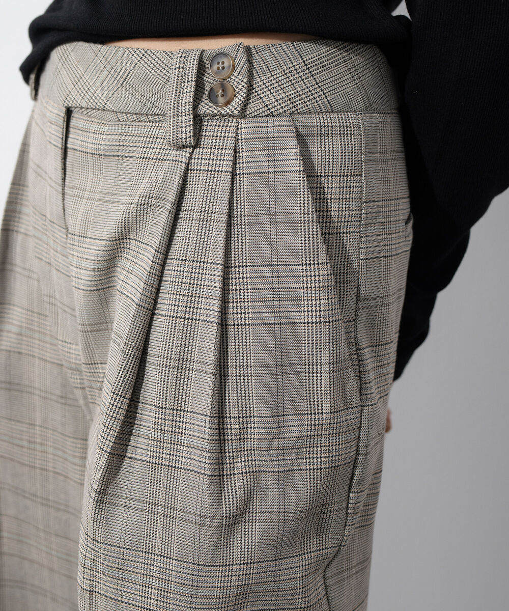 Women's Western Wear Brown Plaid Tailored Trousers