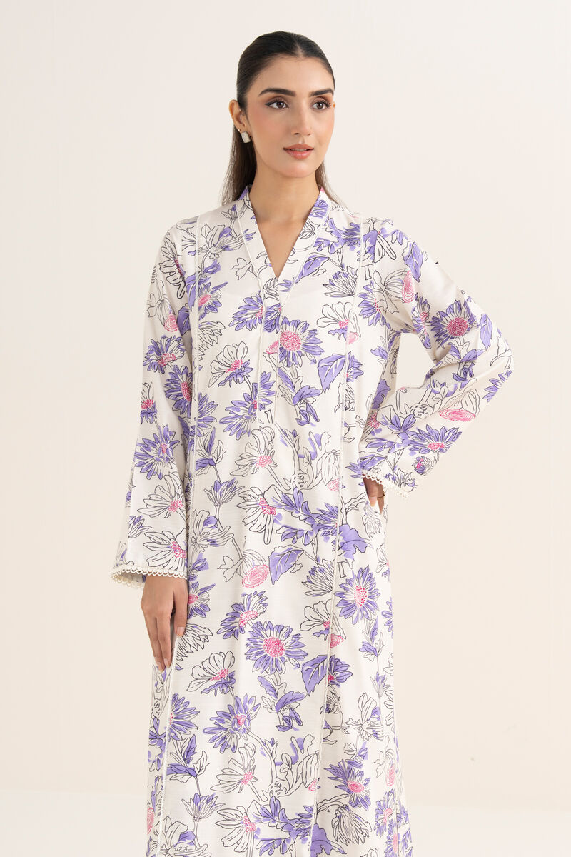 Printed Arabic Khaddar Shirt