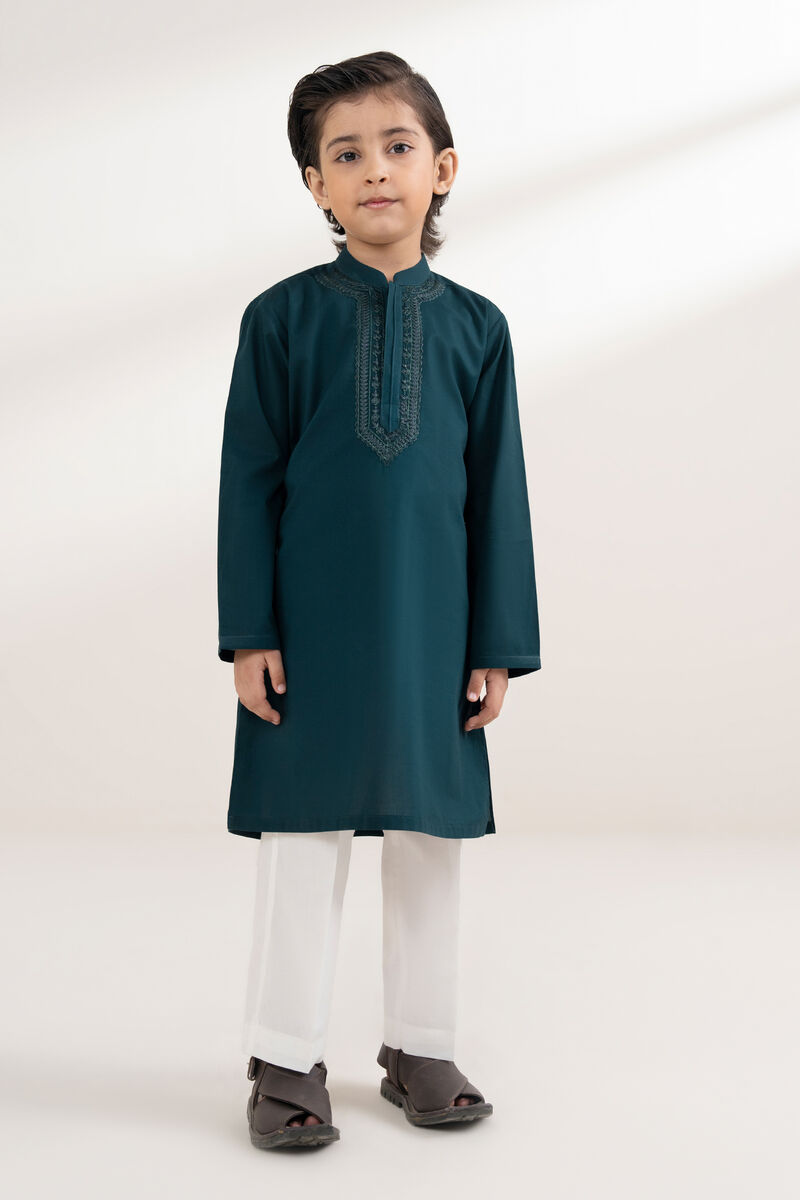Embroidered Cotton Kurta