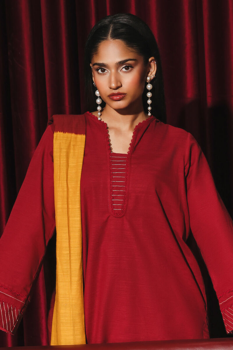 Embroidered Khaddar Shirt