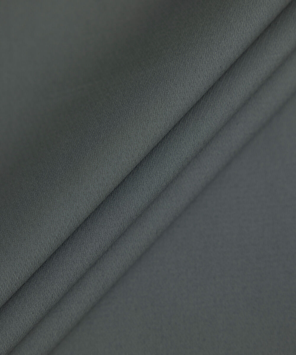 Men Unstitched Cotton Grey Full Suit Fabric