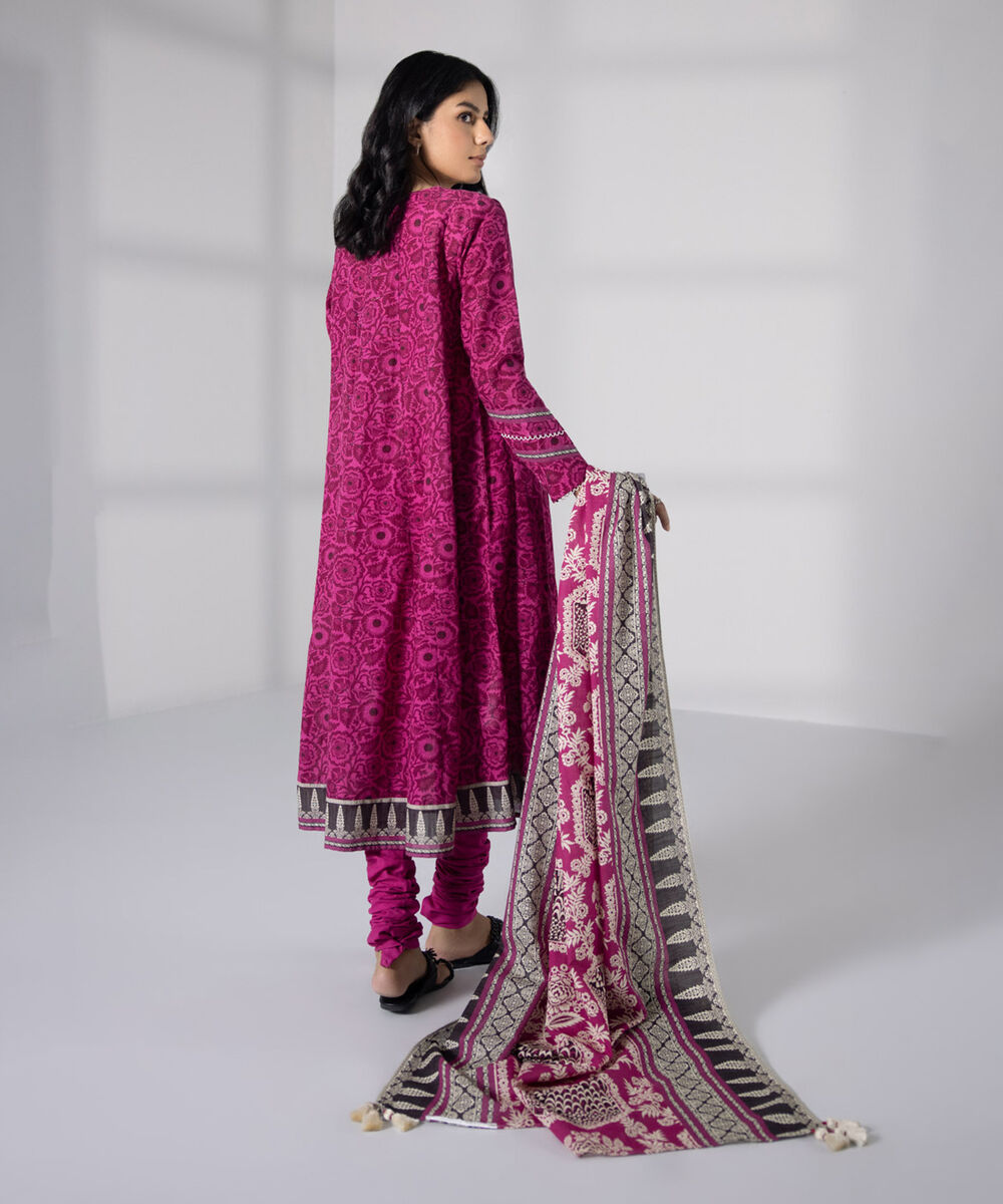 Ladies Khaddar Unstitched Three Piece
