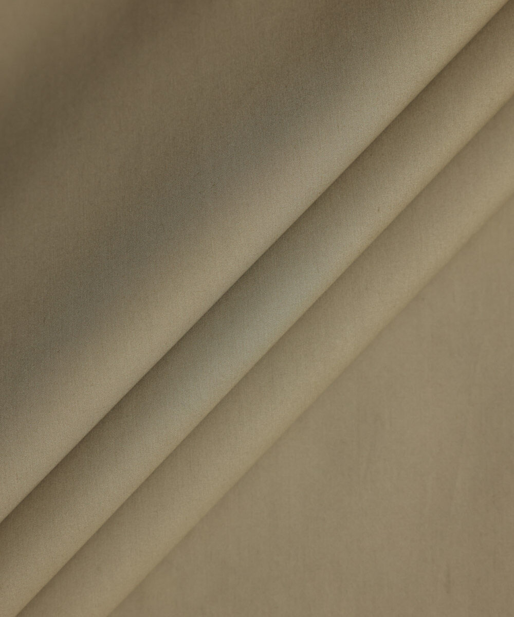 Men's Unstitched Luxury Cotton Brown Kurta