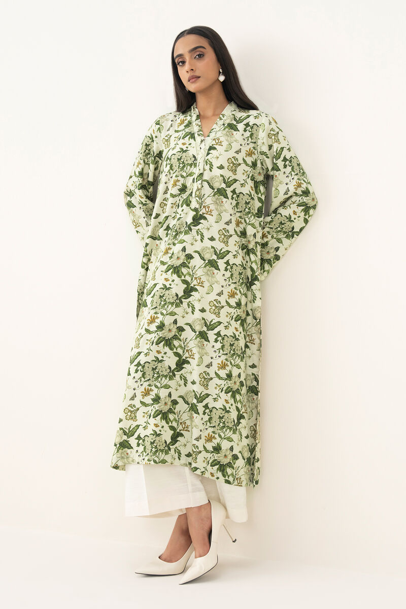 Printed Light Khaddar Shirt