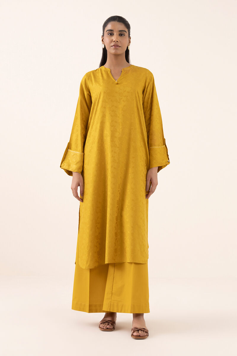 Solid Arabic Jacquard Shirt