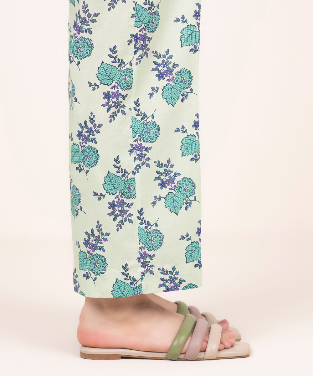 Women's RTW Cotton Viscose Multi Printed Straight Pants