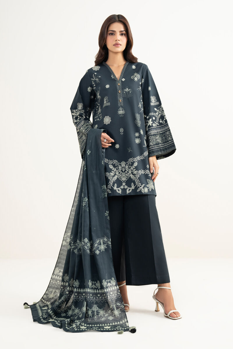 3 Piece - Printed Lawn Suit