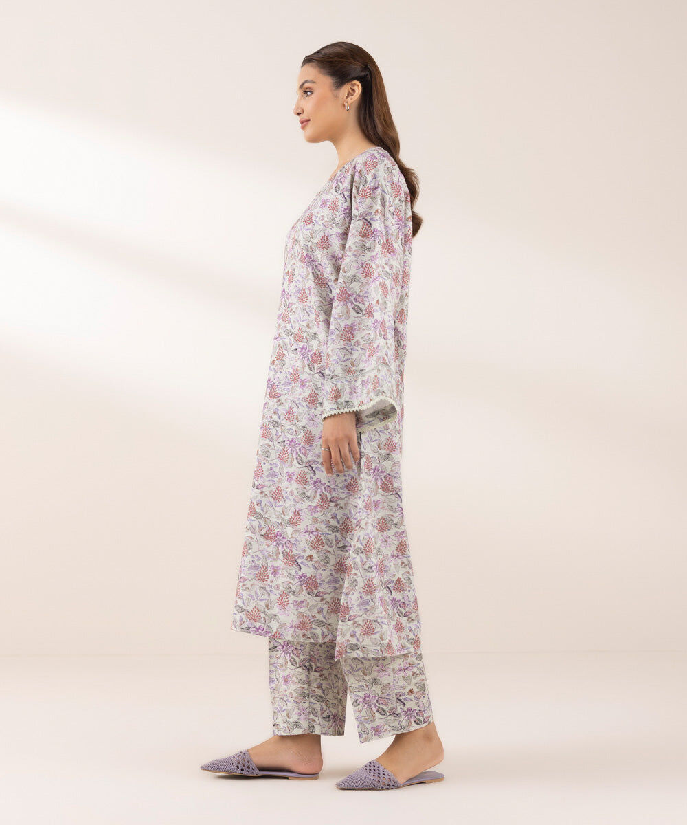 Woman - Multi Printed Khaddar Shirt